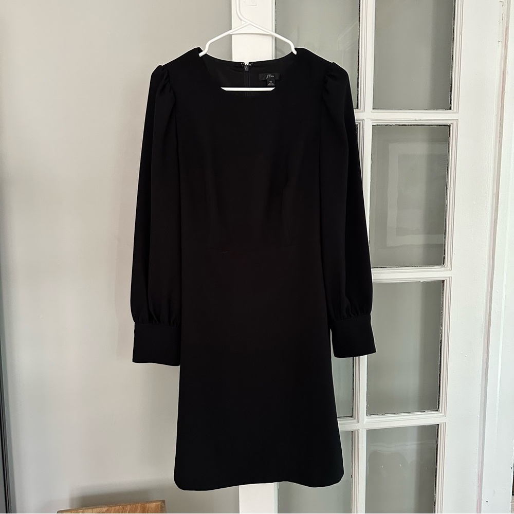 J Crew Black Long Sleeved Women's Dress. Size 10